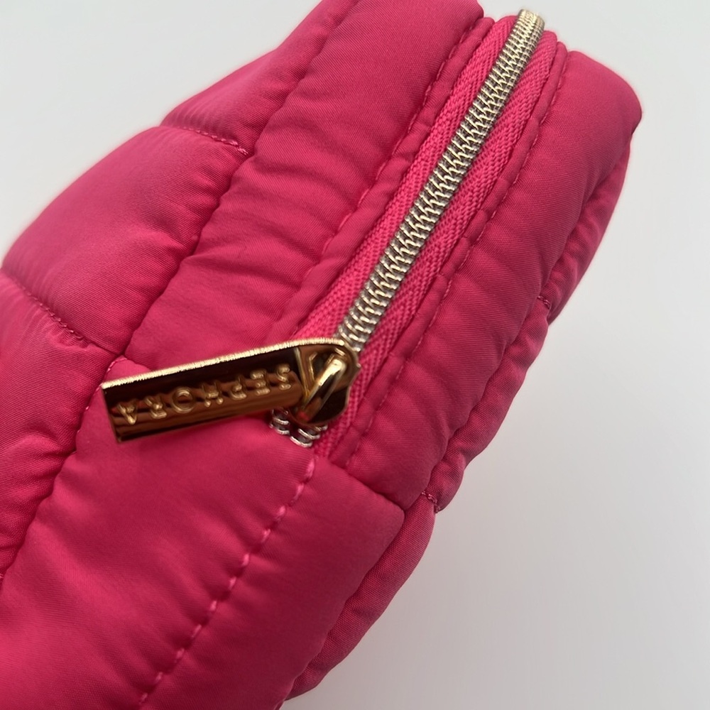 SEPHORA PINK QUILTED MAKE UP BAG - Picture 4 of 5